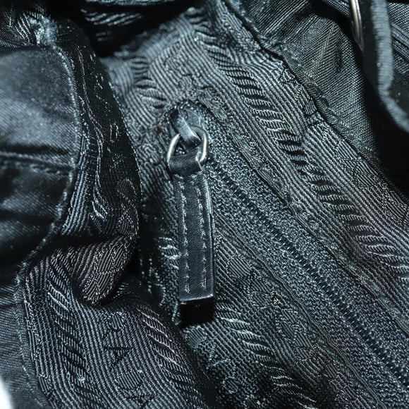 PRADA Rucksack Nylon Schwarz Silber Original 169609