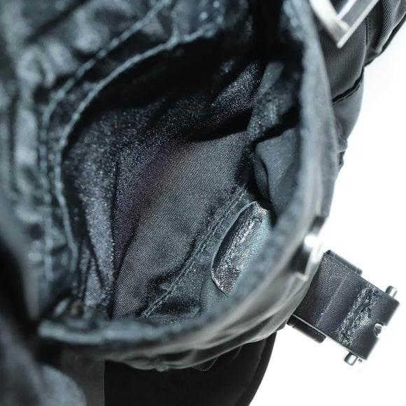 PRADA Rucksack Nylon Schwarz Silber Original 169609
