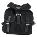 PRADA Rucksack Nylon Schwarz Silber Original 169609-13