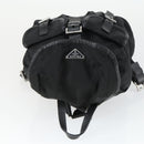 PRADA Rucksack Nylon Schwarz Silber Original 169609-6