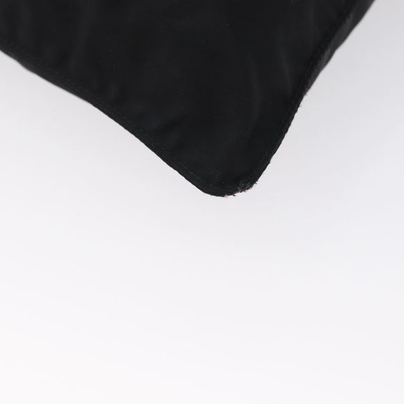 PRADA Shoulder Bag Nylon Black Silver Auth 169612