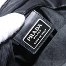 PRADA Shoulder Bag Nylon Black Silver Auth 169612-18