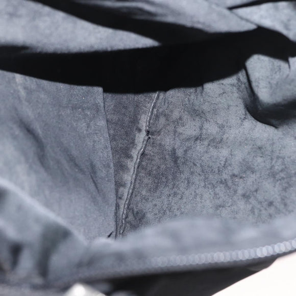 PRADA Shoulder Bag Nylon Black Silver Auth 169612