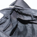 PRADA Shoulder Bag Nylon Black Silver Auth 169612-19