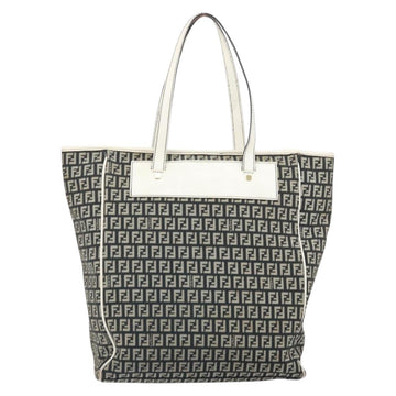 FENDI Zucchino Canvas Tote Bag Black Gold Auth 169614 - 0
