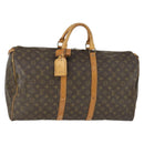 LOUIS VUITTON Monogram Keepall 55 Boston Bag M41424 LV Auth 169617-1