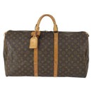 LOUIS VUITTON Monogram Keepall 55 Boston Bag M41424 LV Auth 169617-13