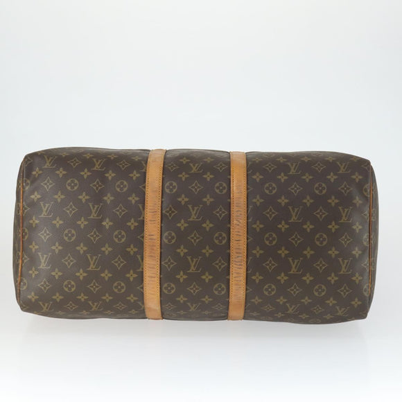 LOUIS VUITTON Monogram Keepall 55 Boston Bag M41424 LV Auth 169617
