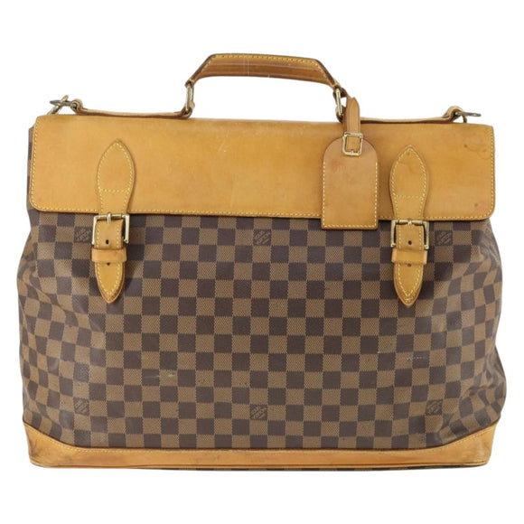 LOUIS VUITTON Damier Ebene Clipper Boston Bag 2way M99039 LV Auth 169619
