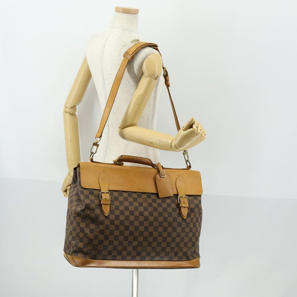 LOUIS VUITTON Damier Ebene Clipper Boston Tas 2way M99039 LV Auth 169619