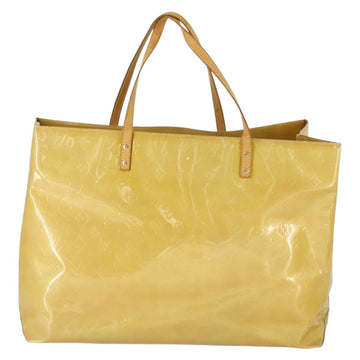LOUIS VUITTON Monogram Vernis Reade GM Tote Bag Beige M91140 LV Auth 169625 - 0