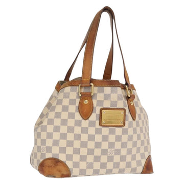 LOUIS VUITTON Damier Azur Hampstead MM Tote Bag N51206 LV Auth 169626
