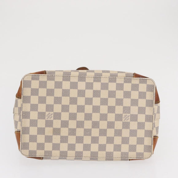 LOUIS VUITTON Damier Azur Hampstead MM Tote Bag N51206 LV Auth 169626