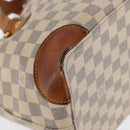 LOUIS VUITTON Damier Azur Hampstead MM Tote Bag N51206 LV Auth 169626-16