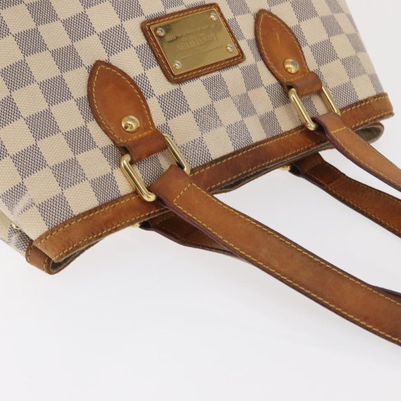 LOUIS VUITTON Damier Azur Hampstead MM Tote Bag N51206 LV Auth 169626