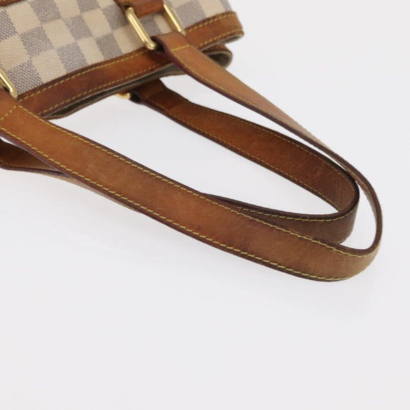 LOUIS VUITTON Damier Azur Hampstead MM Tote Bag N51206 LV Auth 169626