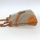 GUCCI Shoulder Bag Canvas Beige Silver 114875 Auth 169627-4