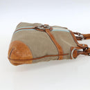 GUCCI Shoulder Bag Canvas Beige Silver 114875 Auth 169627-5