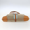 GUCCI Shoulder Bag Canvas Beige Silver 114875 Auth 169627-9