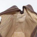 GUCCI GG Supreme Horsebit WebSherry Line Shoulder Bag PVC Beige Gold Auth 169629-19