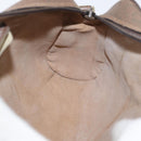 GUCCI GG Supreme Web Sherry Line Bag PVC Beige Gold 68 02 004 Auth 169630-20