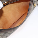 GUCCI GG Supreme Web Sherry Line Bag PVC Beige Gold 68 02 004 Auth 169630-22