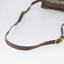 GUCCI GG Supreme Web Sherry Line Bag PVC Beige Gold 68 02 004 Auth 169630-9