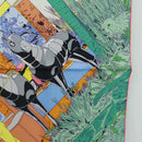 HERMES Carre 70 Scarf ""Rendez Vous Galant"" Silk Multicolor Auth 169638M-7
