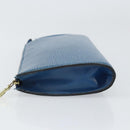 LOUIS VUITTON Epi Pochette Accessoires Pouch Blue M52985 LV Auth 169639-4