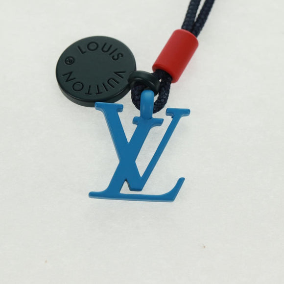 LOUIS VUITTON Metallkette Collier Charms On the Go Halskette Emaille M63648 Auth 169644M