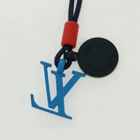 LOUIS VUITTON Metallkette Collier Charms On the Go Halskette Emaille M63648 Auth 169644M