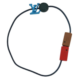 LOUIS VUITTON Brass Refills On the Go Bracelet Canvas Black M63663 Auth 169645M - 0