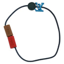 LOUIS VUITTON Brass Refills On the Go Bracelet Canvas Black M63663 Auth 169645M-6