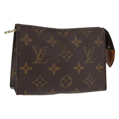 LOUIS VUITTON Monogram Poche Toilette 15 Pouch M47546 LV Auth 169652