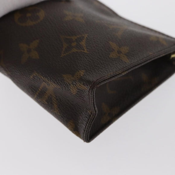 LOUIS VUITTON Monogram Poche Toilette 15 Pouch M47546 LV Auth 169652