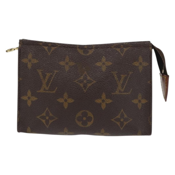 LOUIS VUITTON Monogram Poche Toilette 15 Pouch M47546 LV Auth 169652