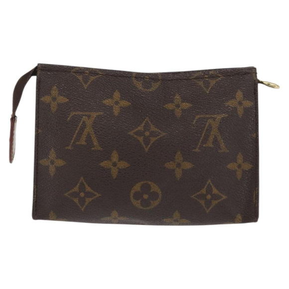 LOUIS VUITTON Monogram Poche Toilette 15 Pouch M47546 LV Auth 169652