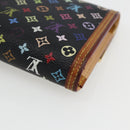 LOUIS VUITTON Monogram Multicolor Porte Tresor Wallet Black M92658 Auth 169654-15