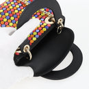 Christian Dior Chain Lady Dior Tasche Leder 2-Wege Multicolor Gold Auth 169657SM-20