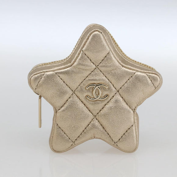 CHANEL Matelasse Backpack Patent leather Gold CC Auth 169659SM