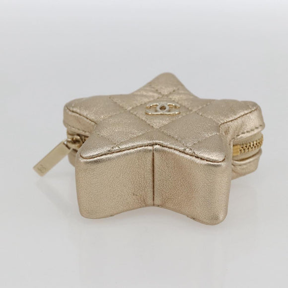 CHANEL Matelasse Backpack Patent leather Gold CC Auth 169659SM