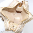 CHANEL Matelasse Backpack Patent leather Gold CC Auth 169659SM-30