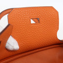 HERMES Birkin 30 Hand Bag Togo Orange Silver Auth 169662SM-24