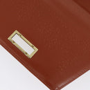 MCM Vicetos Logogram Shoulder Bag PVC Leather Brown Gold Auth 169673-17