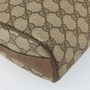 GUCCI GG Supreme Web Sherry Line Bag PVC Beige Gold 89 02 017 Auth 169674-13