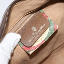 GUCCI GG Supreme Web Sherry Line Bag PVC Beige Gold 89 02 017 Auth 169674-16