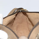 GUCCI GG Supreme Web Sherry Line Bag PVC Beige Gold 89 02 017 Auth 169674-18