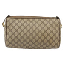 GUCCI GG Supreme Web Sherry Line Bag PVC Beige Gold 89 02 017 Auth 169674-3