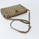 GUCCI GG Supreme Web Sherry Line Bag PVC Beige Gold 89 02 017 Auth 169674-7