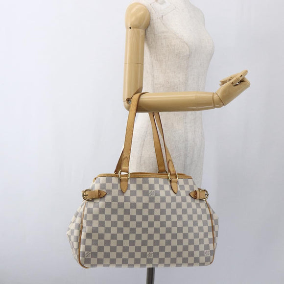 LOUIS VUITTON Damier Azur Batignolles Horizontal Tote Bag N48172 LV Auth 169678